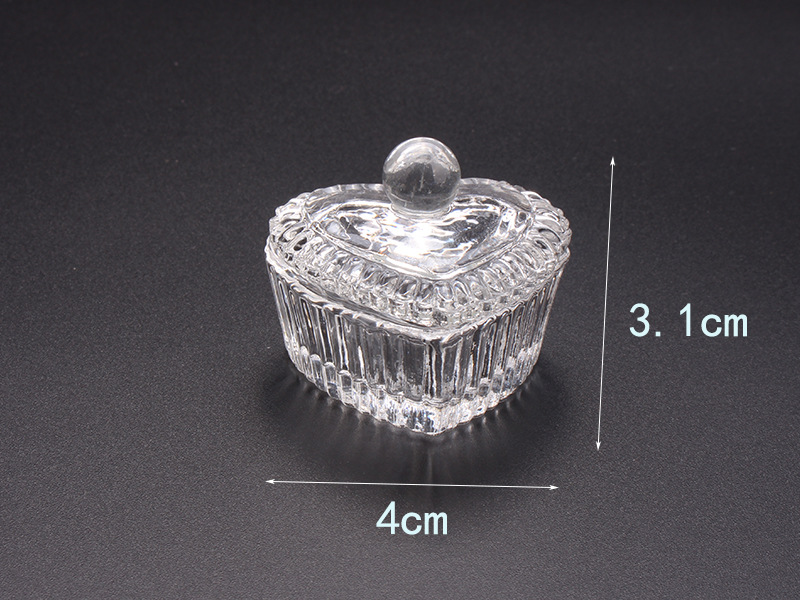 Cross-border exclusive glass crystal cups with LIDS for nail art, irregular-shaped crystal cups, and special octagonal cups for holding crystal liquid pic 23
