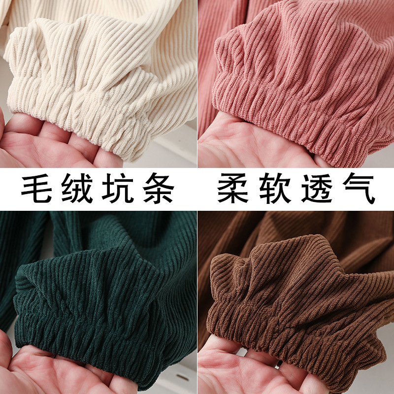儿童灯芯绒裤子春秋装男童女童休闲裤新款韩版洋气中小宝宝长裤潮详情5