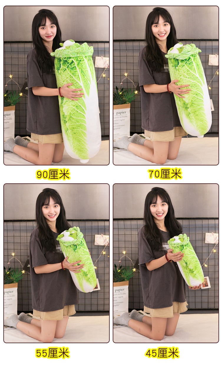 Wholesale of creative cartoon vegetable dog dolls, cabbage dog cushions and plush toys of the same style as those on Xiaohongshu pic 9
