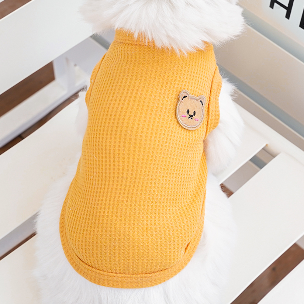 Pet clothing, Waffle bear summer vests, Teddy small and medium-sized dogs, cat and dog clothing manufacturers wholesale pic 15