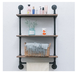 镀锌发光置物架一字层板壁挂墙上书架金属隔板客厅墙面LED灯架详情5