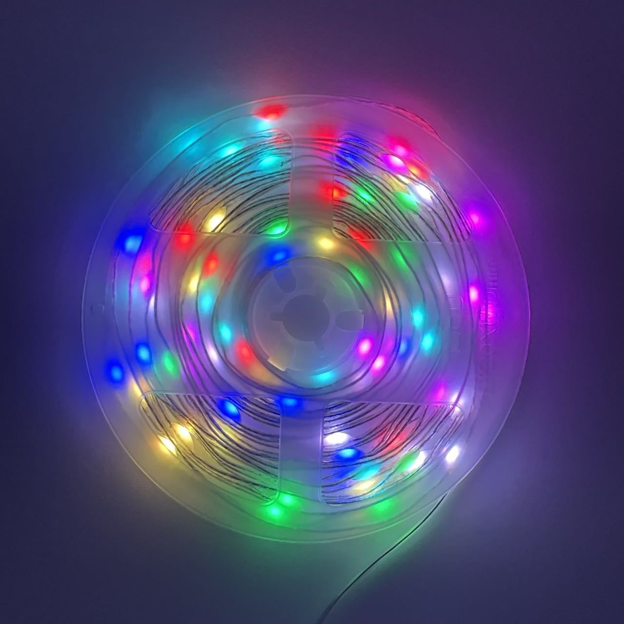 Iridescent leather thread light, curtain light, APP point control, Bluetooth, ball and bead light string, RGB horse running string light, Christmas light pic 3