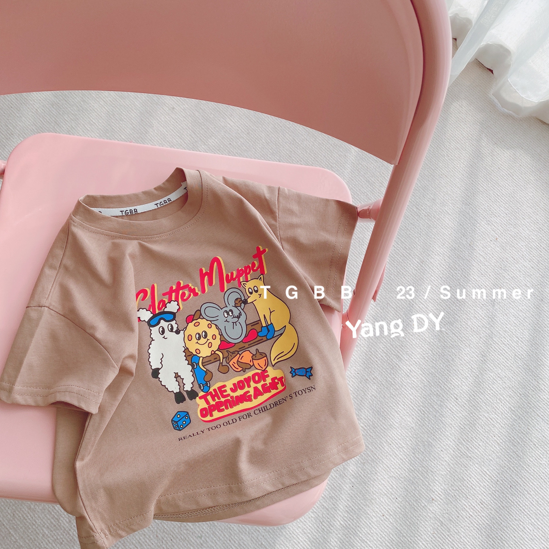 童装t恤短袖儿童半袖女童韩版宝宝上衣洋气潮2023新款男童春装详情32