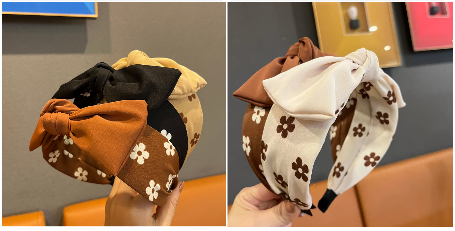 女时尚气质洗脸发卡发箍 ins新款百搭网红压发宽边蝴蝶结头箍发饰详情32