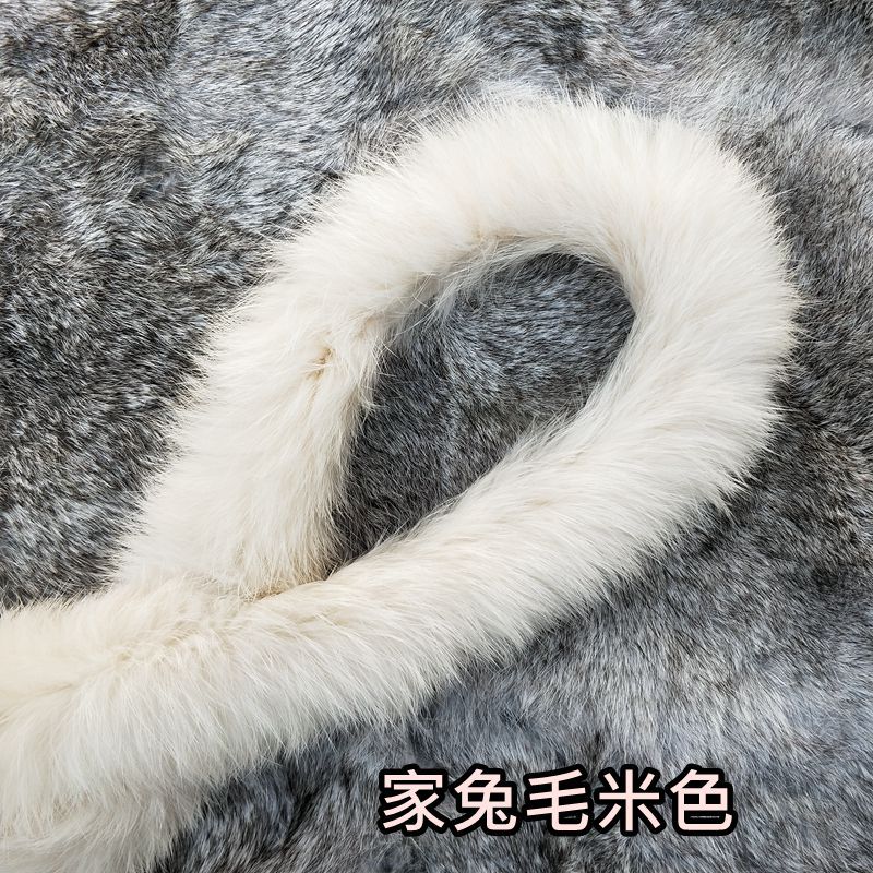 Wholesale of rabbit fur, wool strips, wool edge strips, sandwich strips, lace, winter fur, wool edge Hanfu, capes and other fur clothing accessories pic 16