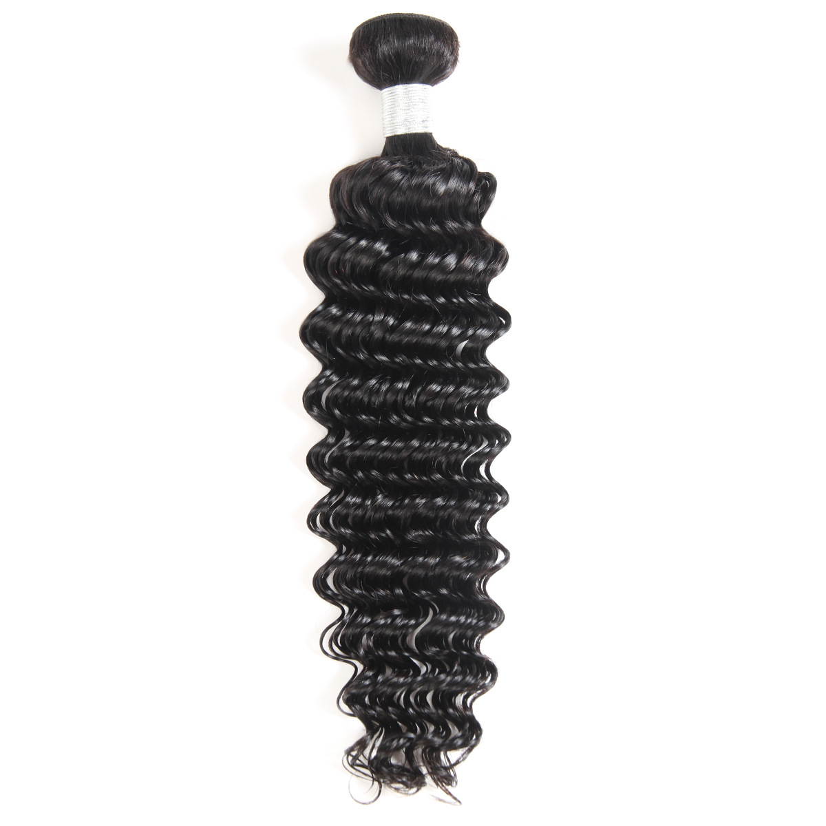 Foreign trade real hair curtain deep wave human hair Natural Color Spring Factory wholesale pic 4