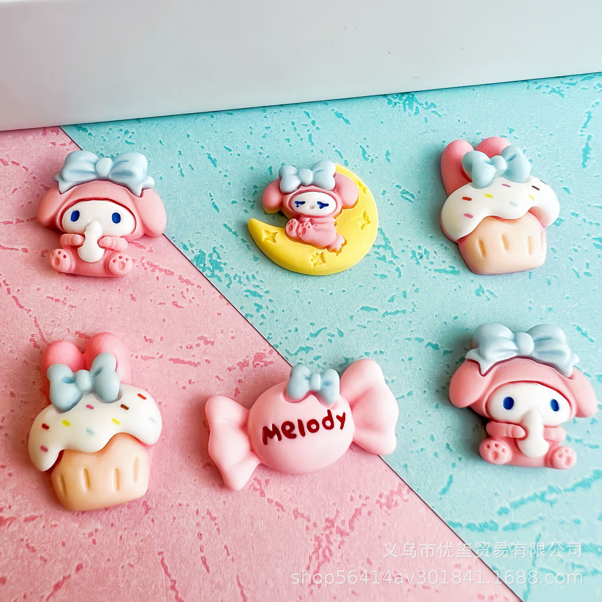 奶油胶diy树脂花园椰子树树脂小配件材料手工装饰发夹手机壳配件详情13