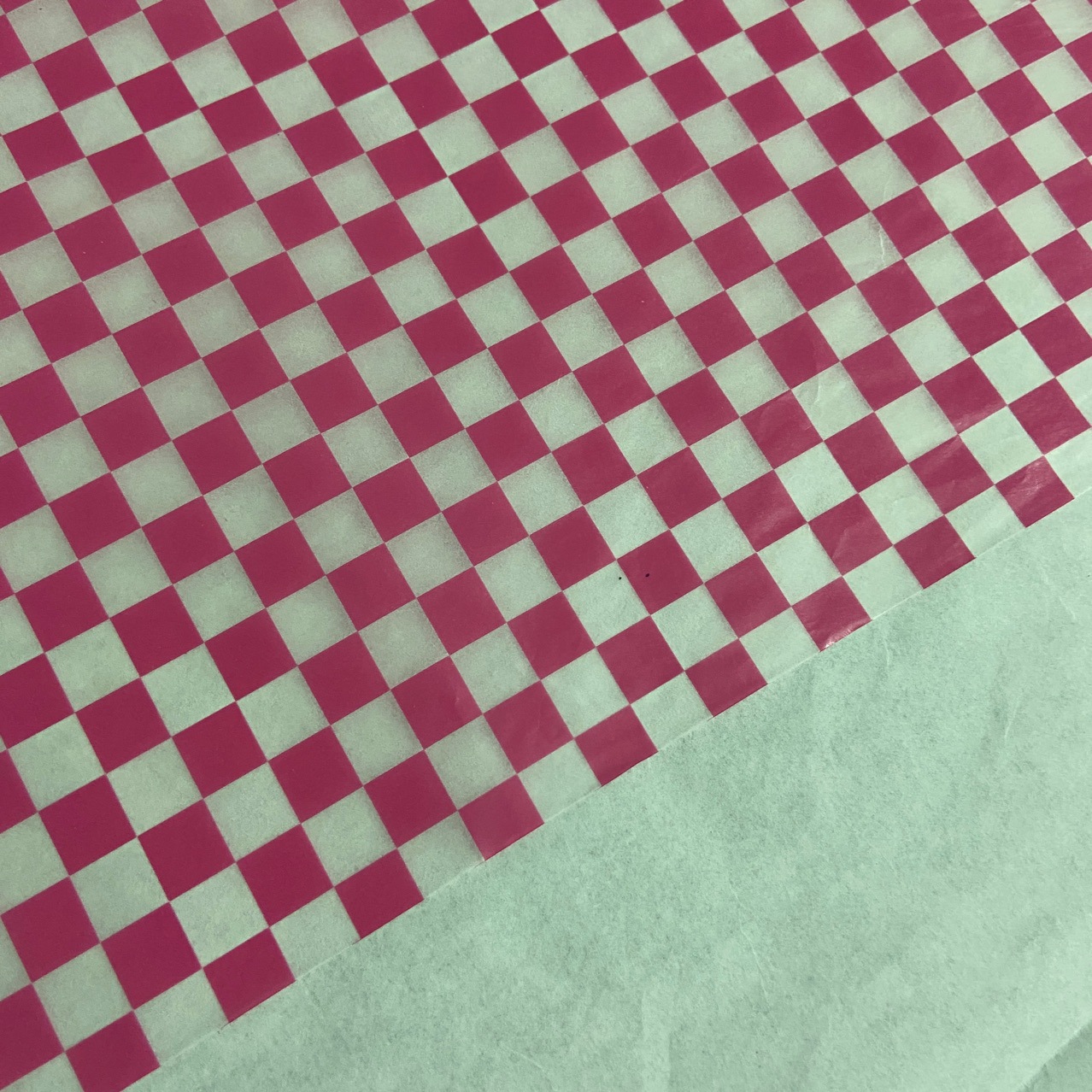 网格棋盘蜡光纸50张防油纸烘焙用纸蜡纸三明治一次性餐盘纸详情1