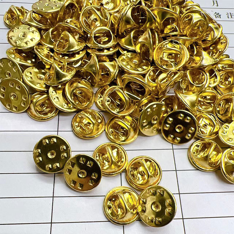 金色蝴蝶帽 蝴蝶扣蝴蝶帽 优质环保铜料蝴蝶扣徽章背扣厂家现货直详情3