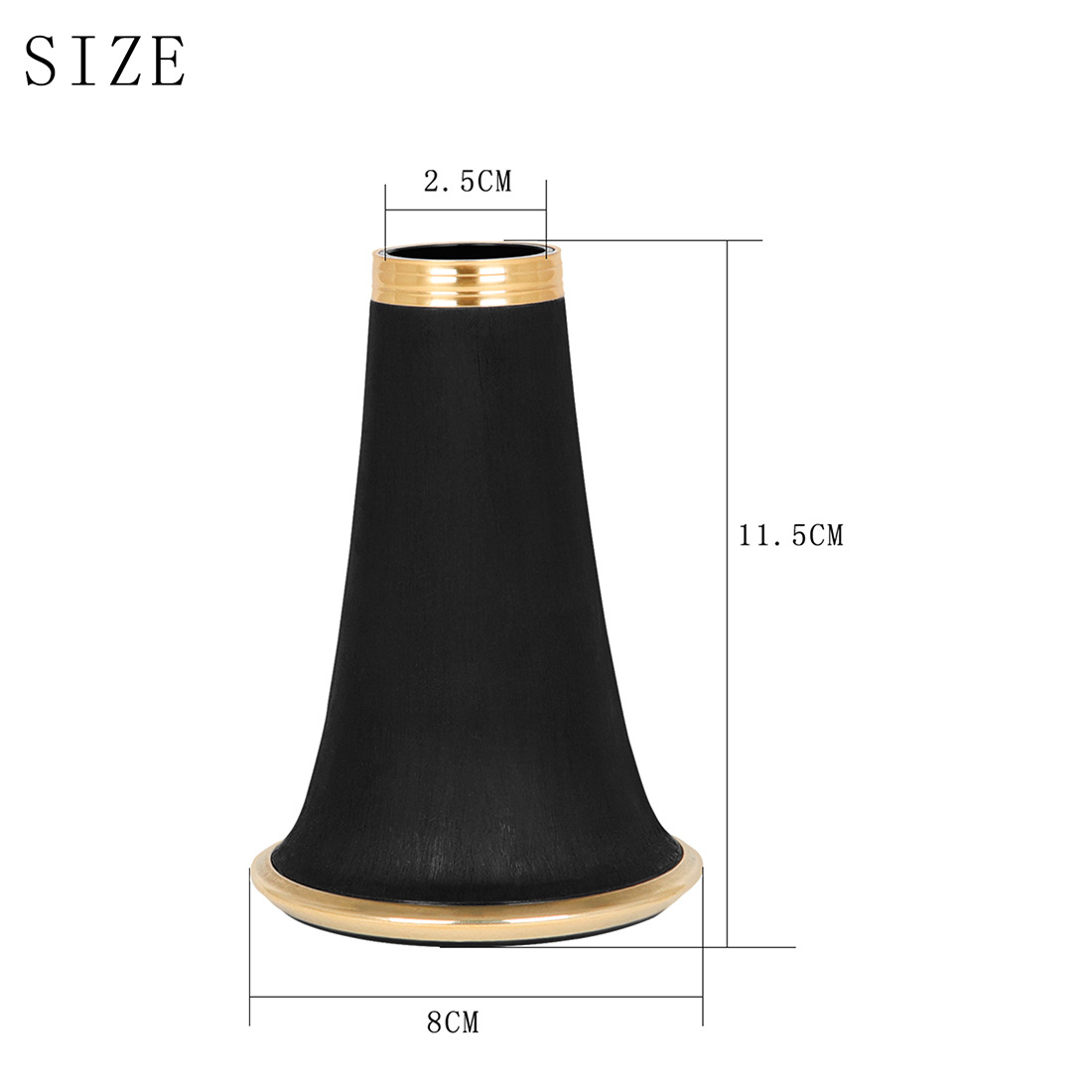 降B调单簧管喇叭口镶金边黑管喇叭口扬声器管乐配件单簧管扩音器详情3