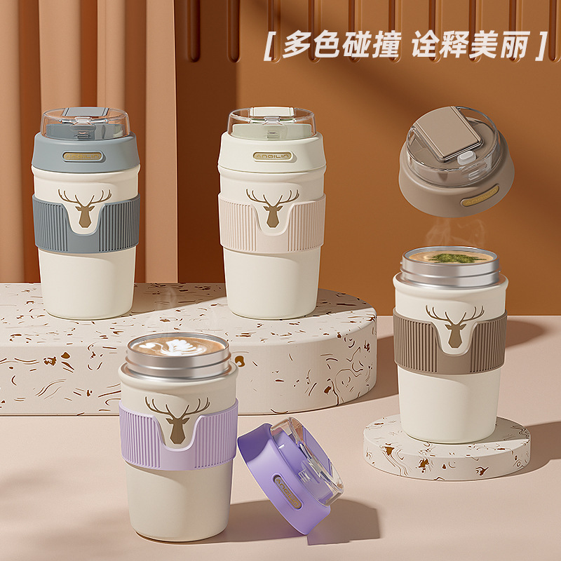 316不锈钢智能全钢保温杯大容量批发茶水分离杯男士便携户外水壶详情3