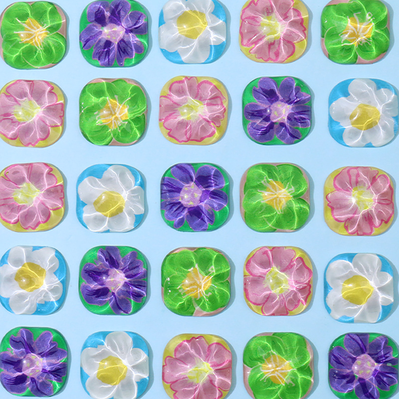 Water ripple flower ear stud patches, retro hair clips, mobile phone cases, DIY handcrafted materials, bulk goods, accessories wholesale pic 16