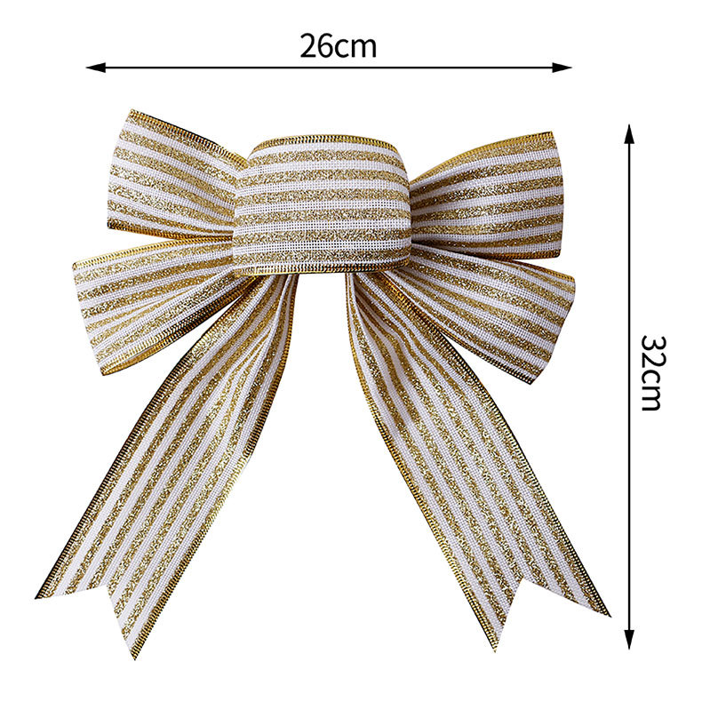 Wholesale of handcrafted Christmas tree ornaments and pendants with black, white, red and black checkered patterns made of Simisi faux linen ribbons pic 54