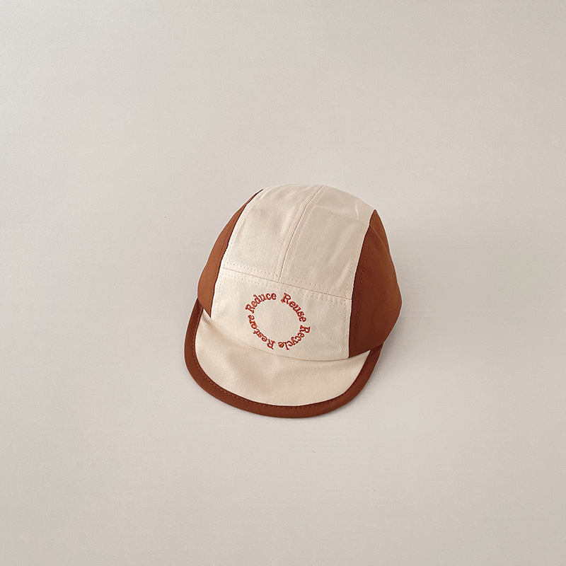 Baby baseball caps, spring pure cotton caps for infants, boys and girls, Korean-style color-blocked spring and autumn soft brim baseball caps pic 10