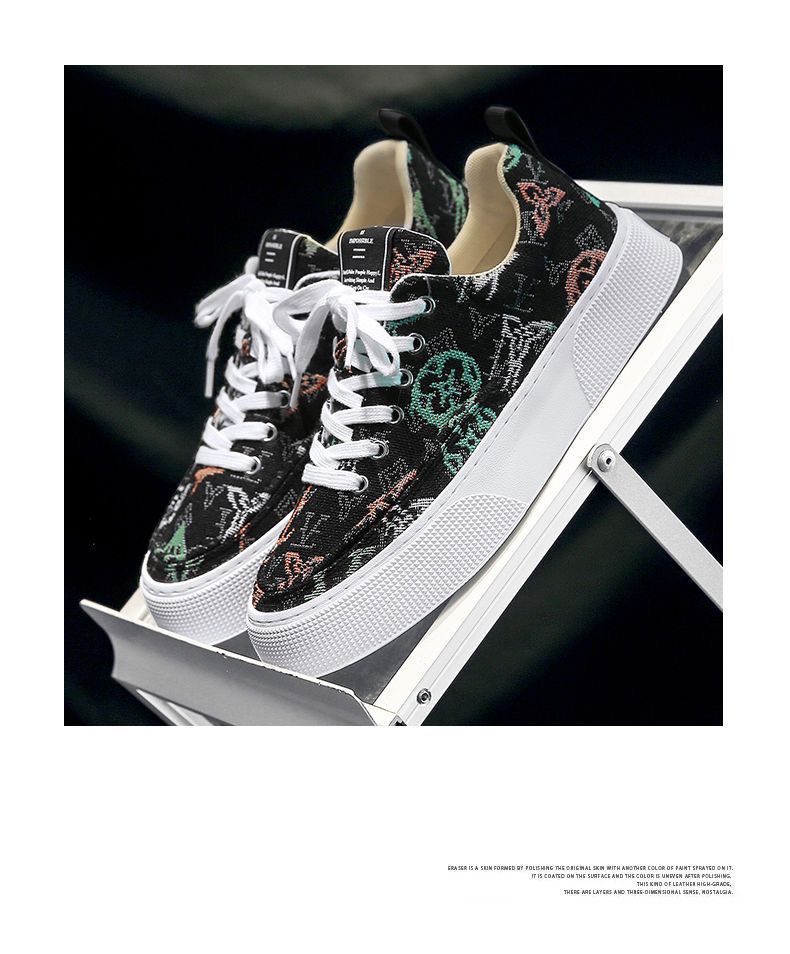 男鞋春季2024新款透气帆布鞋潮流百搭平底老北京布鞋平底防滑板鞋详情15