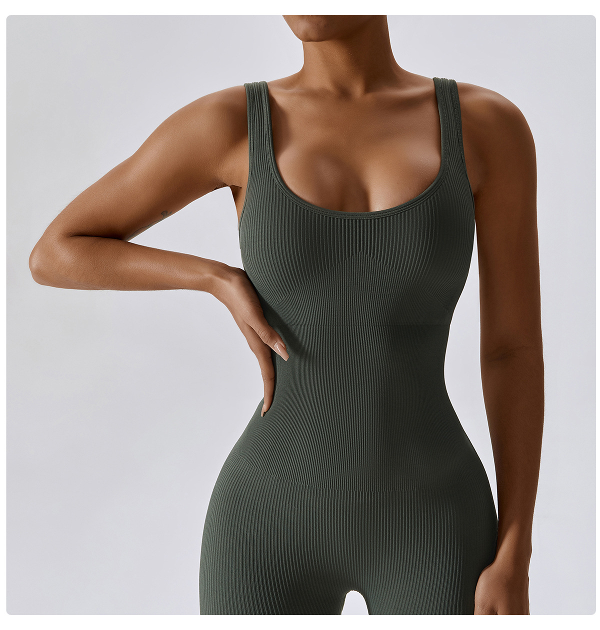 Spring European and American seamless one-piece yoga dress, dance belly tightening and body shaping exercise elastic tight one-piece dress 6848 pic 24