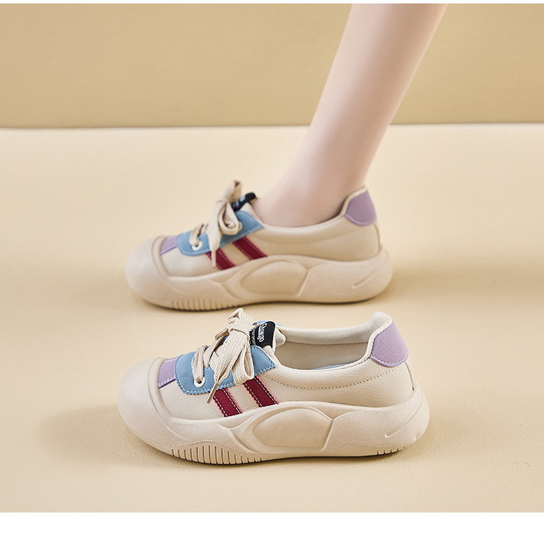 2024秋季小白鞋新款韩版ins女学生增高厚底运动板鞋休闲鞋KT2682详情18