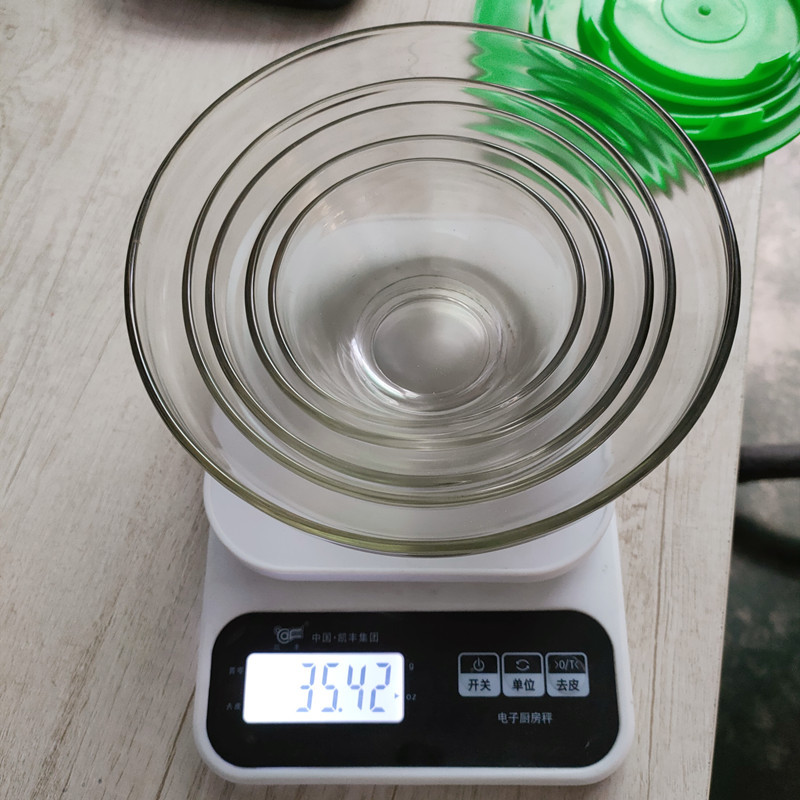 Five-piece set of glass heat-resistant and fresh-keeping bowls with LIDS, 808 bowls for food storage, salad, instant noodles, cooking, and store gifts pic 10