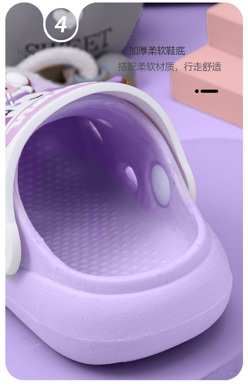 儿童拖鞋小童宝宝软底夏男童女童洞洞鞋防滑凉拖鞋小孩夏季批发 详情9