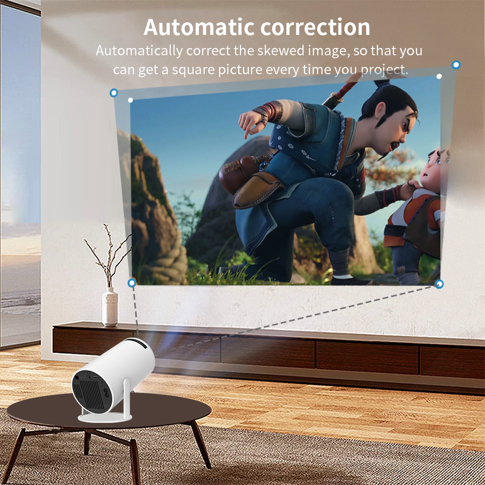 The new HY300 projector model is a portable mini projector for home dormitories, available for Android and high-definition cross-border use pic 6