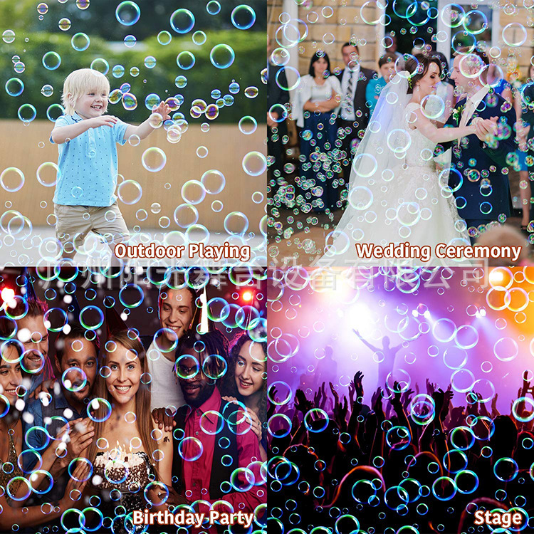 跨境热销低压直流12V透明带灯发光儿童单车泡泡机 节日派对婚庆典礼草坪活动氛围渲染闪光摩天轮 泡泡机详情16