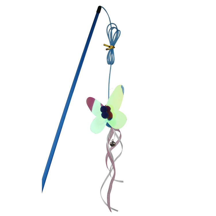 新款逗猫棒反光塑料片猫咪捕捉自嗨互动猫玩具亚马逊爆品货足详情5