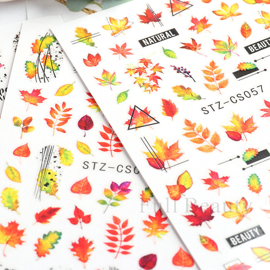 Cross-border new nail stickers Summer Maple Leaf Series Nail stickers Back Adhesive Nail stickers Wholesale Nail Stickers Nail Stickers pic 8