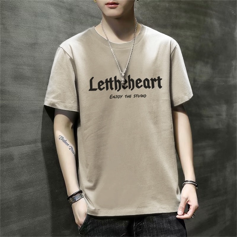 男士短袖t恤2024新款夏季潮流韩版宽松打底衫衣服体恤大码青少年详情15