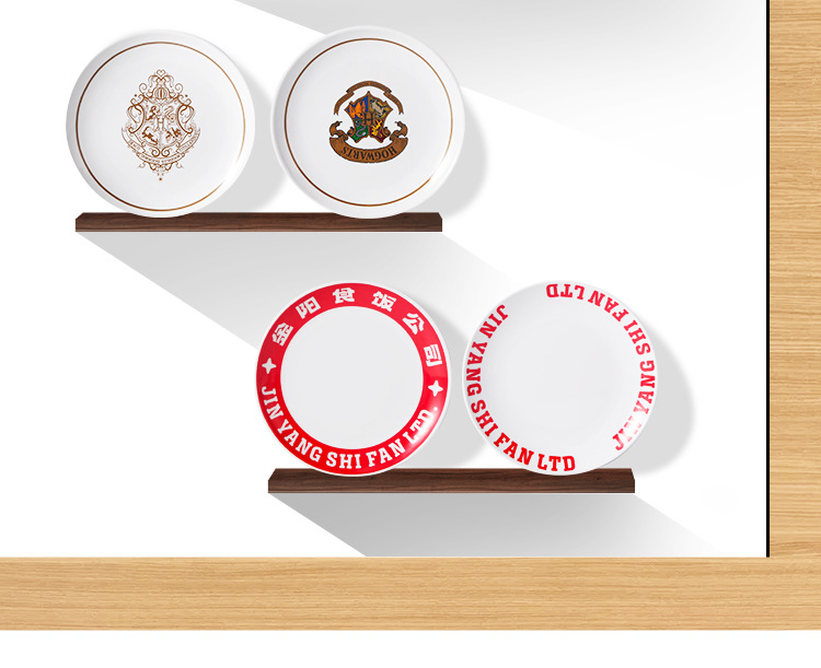 定制密胺圆形盘子平盘餐饮商用仿瓷餐具塑料抗摔自助餐盘西餐盘子详情7