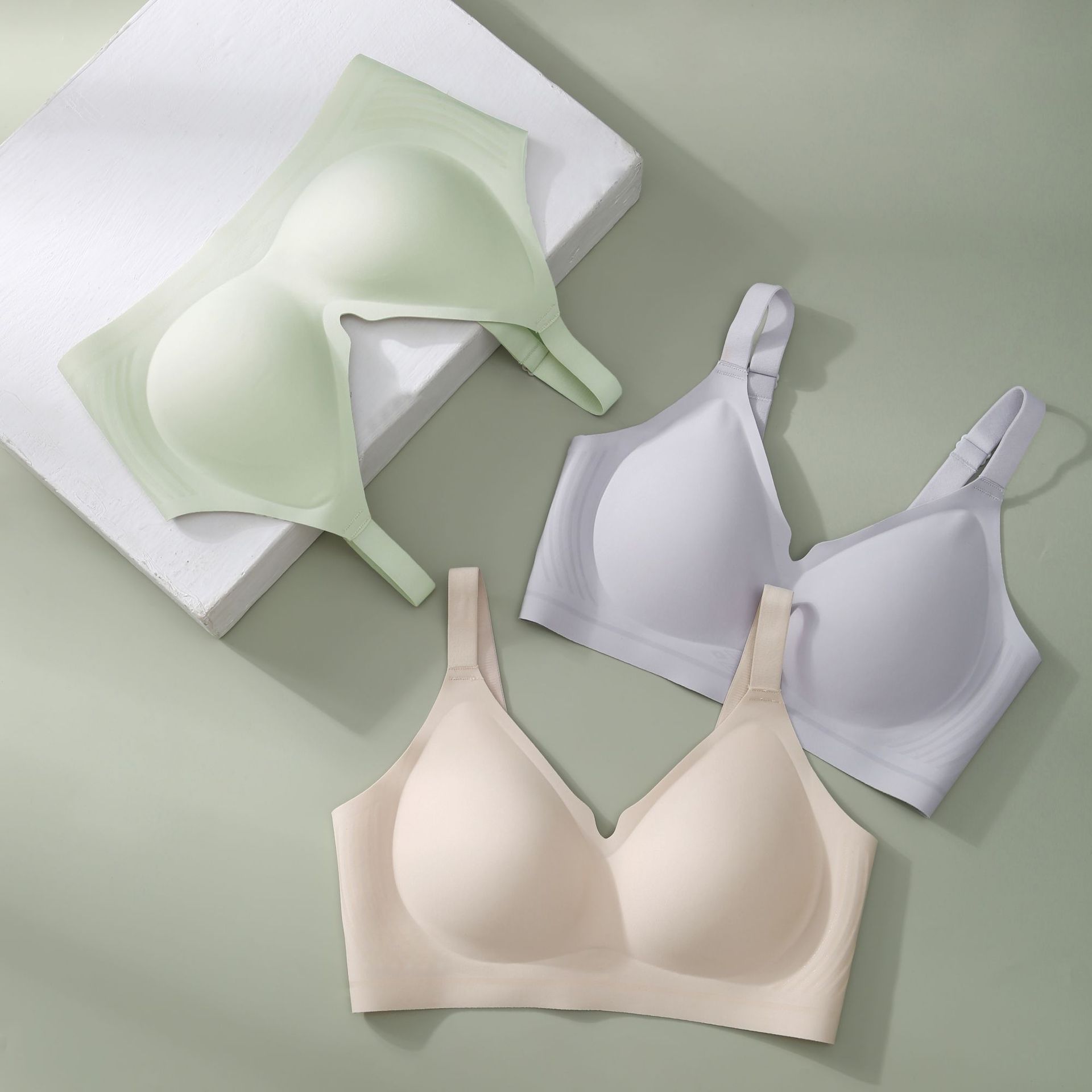 无磁无钢圈无痕普拉提舒适抗菌内衣女收副乳防下垂乳胶棉杯文胸详情21