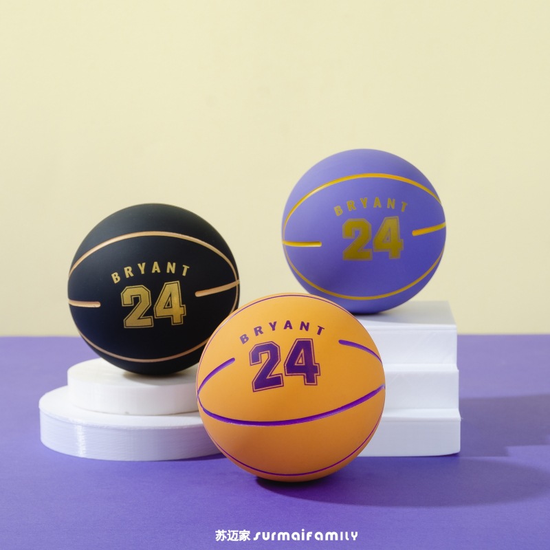 苏迈家卡通迷你篮球高弹性橡胶空心弹力球解压投篮壁球儿童玩具球详情2