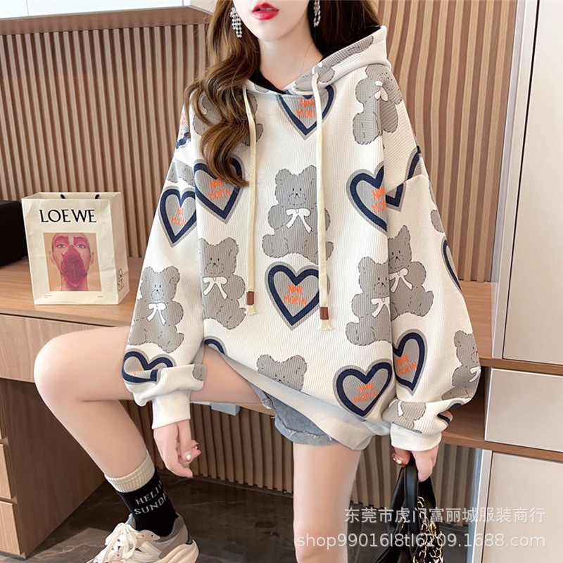 新款女士卫衣2023春季韩版设计感时尚小众圆领宽松女装休闲上衣详情14