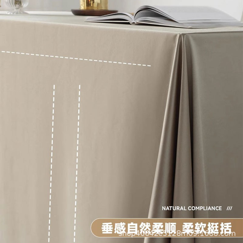 会议室桌布长方形酒店餐桌台布办公室签到台摆摊地推广告桌布定制详情27