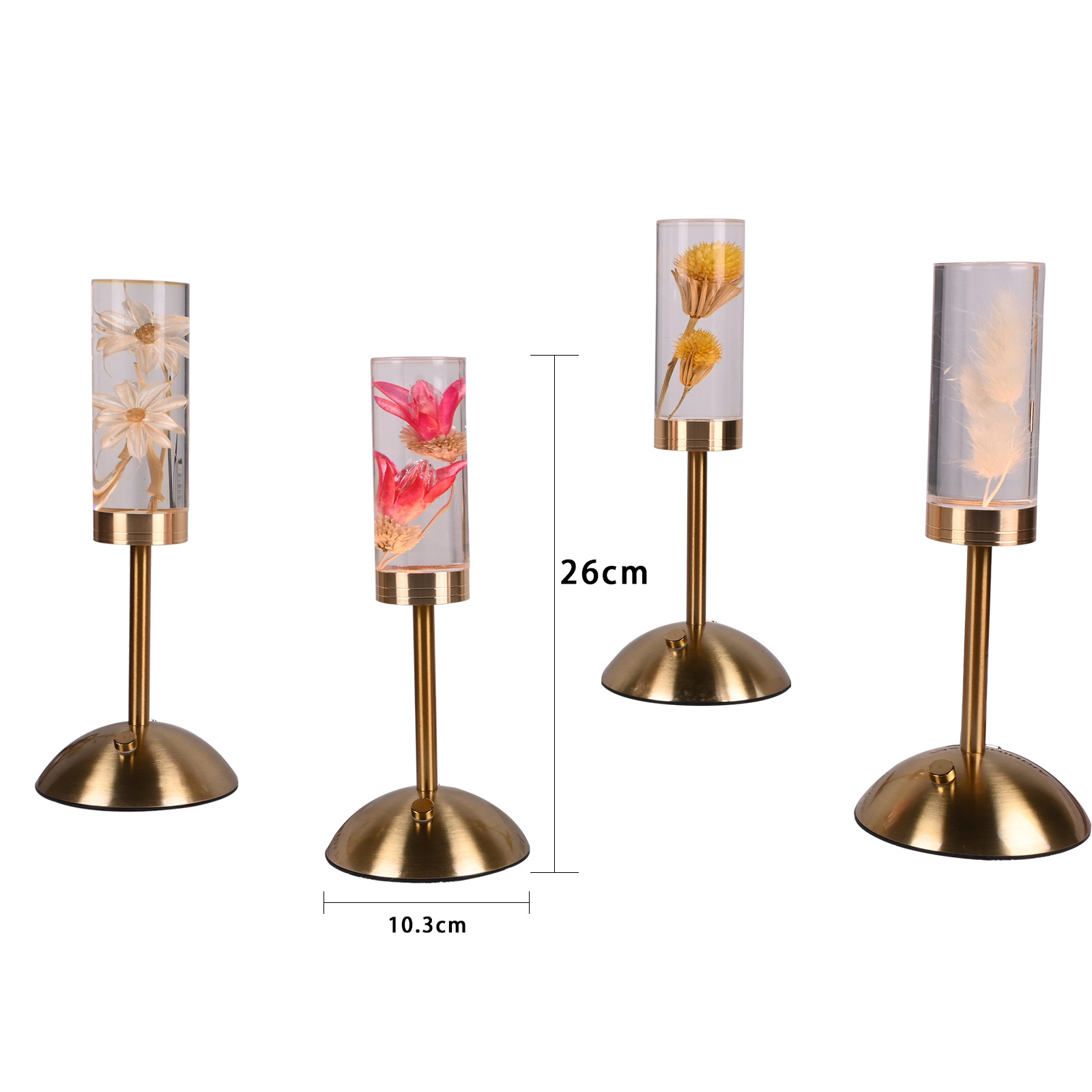 Nuevo immortalflower acrílico lámpara de mesa led creativo pequeña luz nocturna dormitorio lámpara de cabecera ambiente decoración pending crossover pic 18