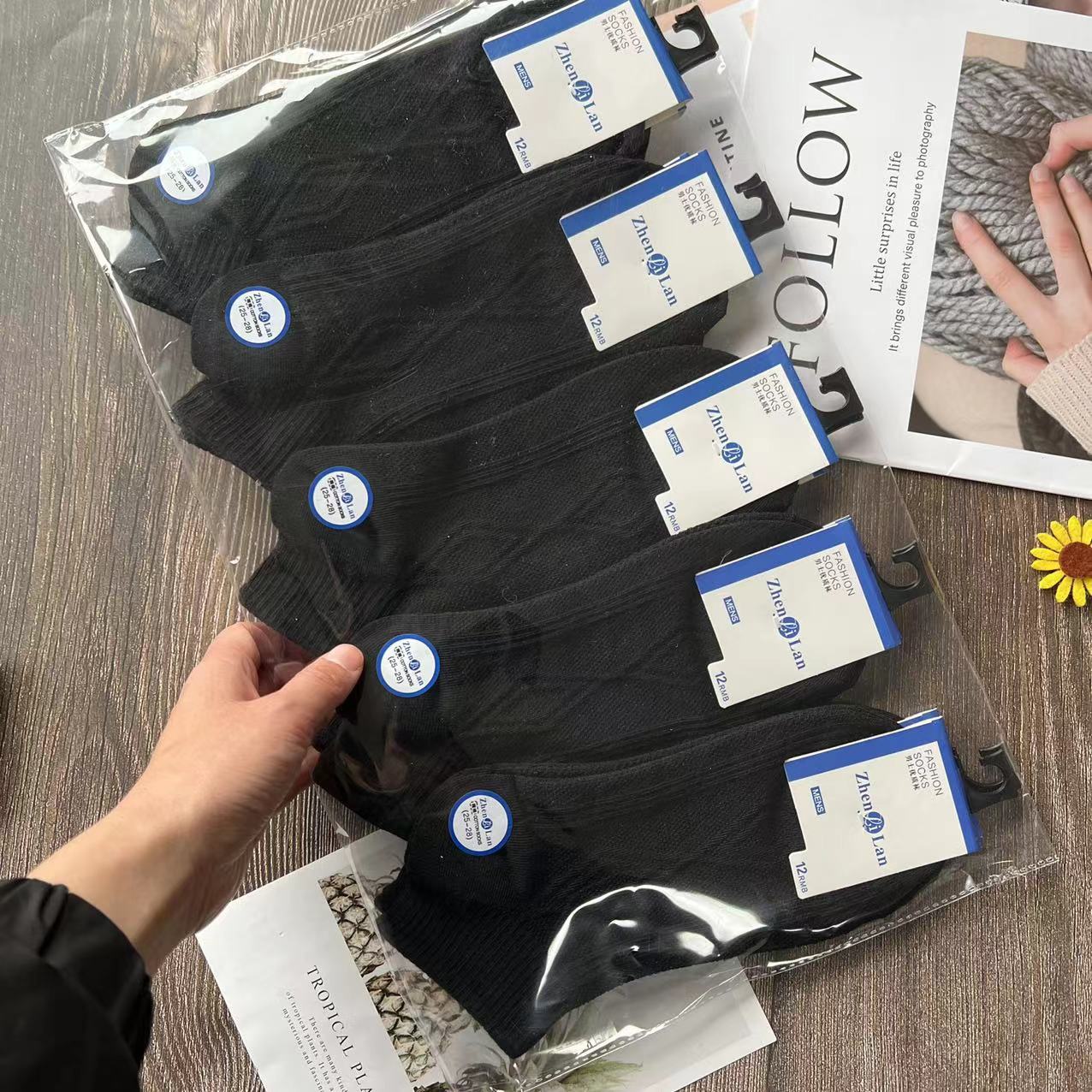 供商超诸暨袜子5-10双女短袜ins潮学院风船袜日系薄款男棉袜批发详情15