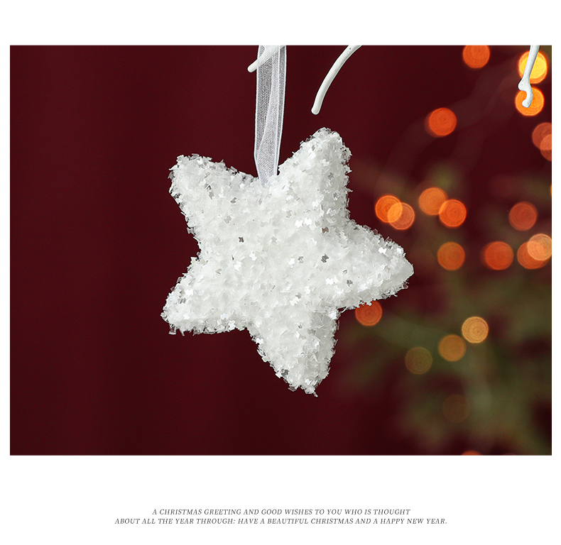 Simple Nordic-style Christmas gift package for foreign trade, white foam dowry packaging, ornaments, pendants, colored Christmas tree pendants, gifts pic 12