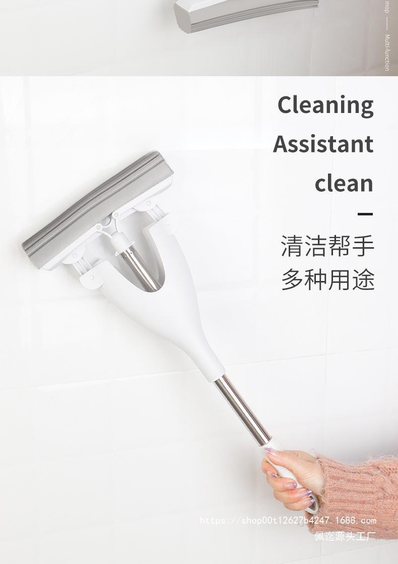 迷你小拖把桌面手持免手洗海绵吸水家用厨房浴室台面便携胶棉拖把详情2