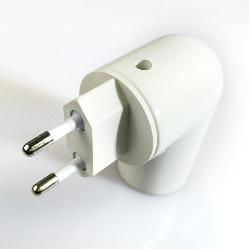 E27 with switch, European standard adapter, E27 lamp holder can rotate 360 degrees, PP-E27 night light lamp holder pic 3