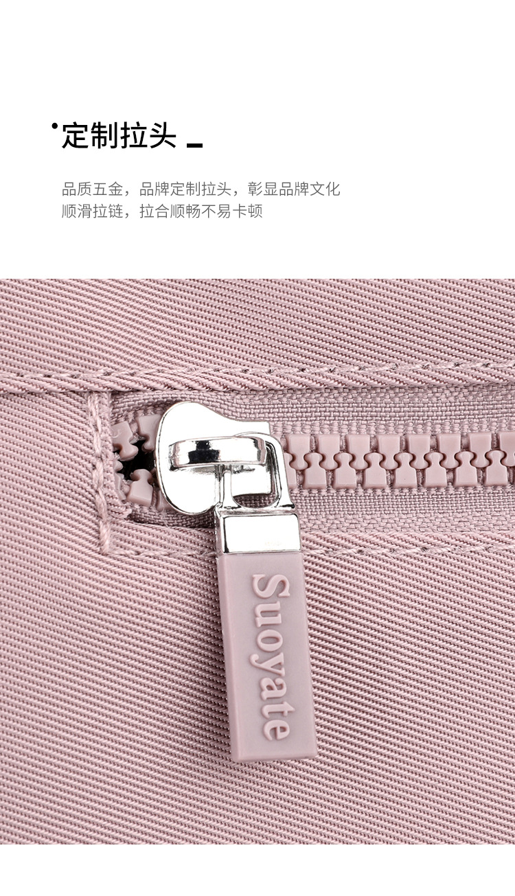 跨境女包大容量休闲尼龙托特包新款轻便单肩多隔层实用斜挎包详情6