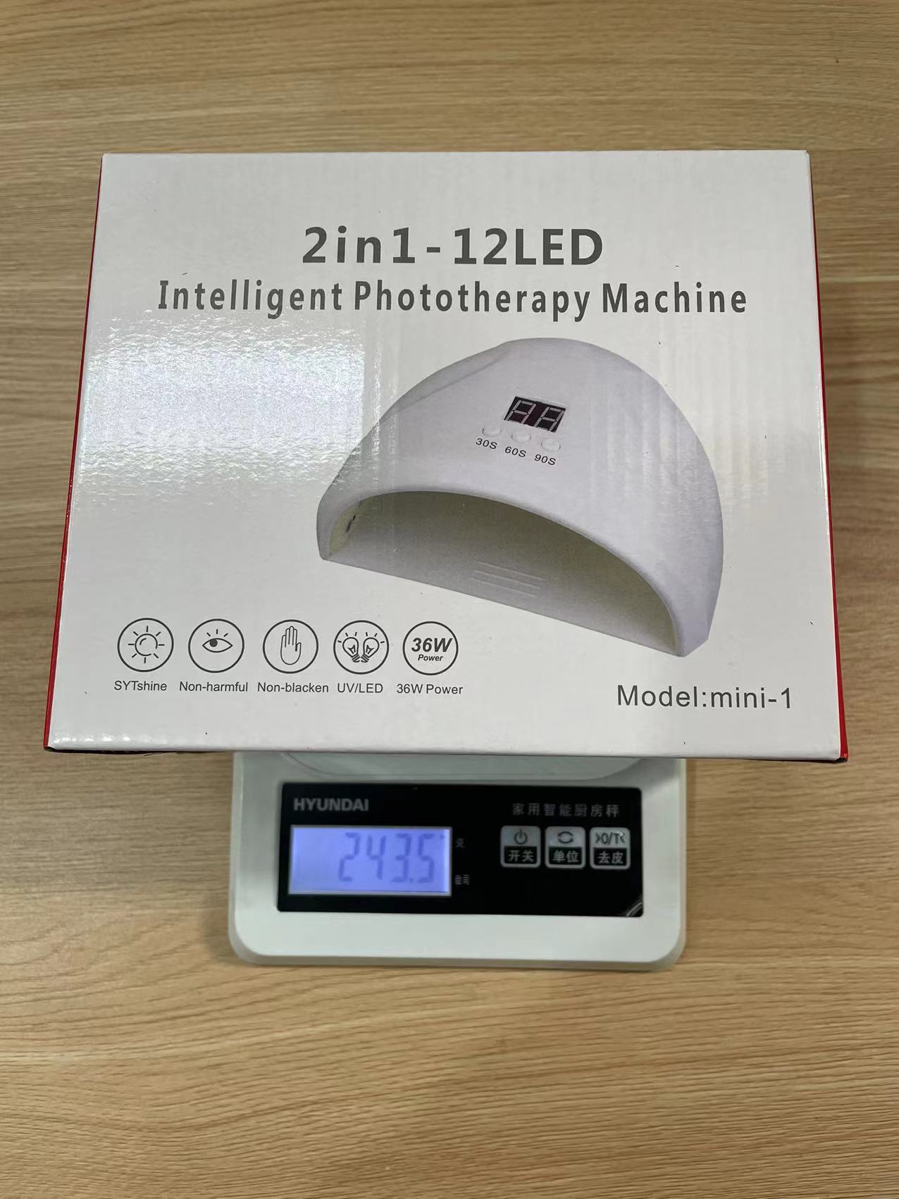 36W smart light therapy machine, wearable nail, USB nail baking lamp, UV nail polish drying machine, LED light therapy lamp, nail art lamp pic 24