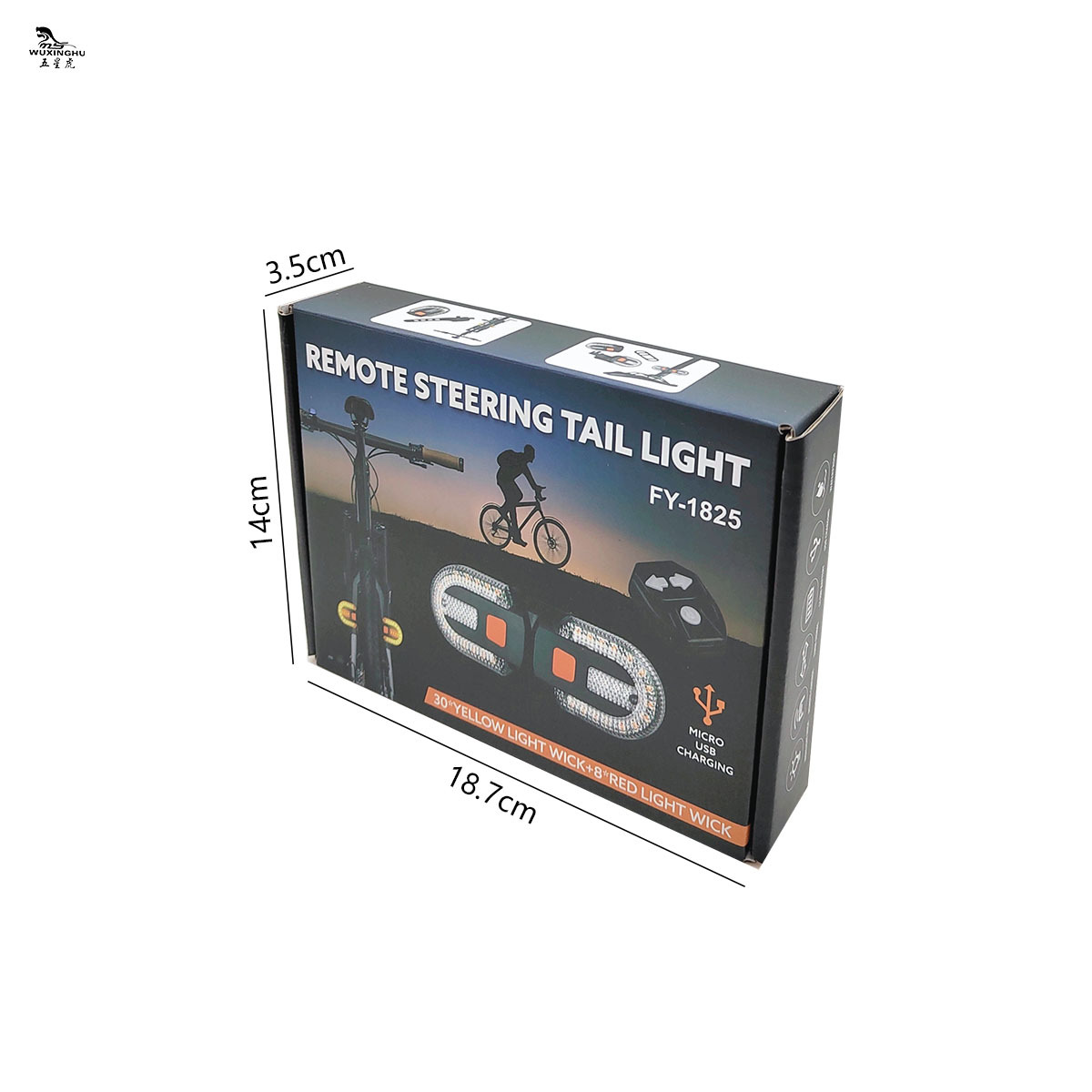 New wireless remote control USB charging bicycle turn signal, mountain bike turn signal, cycling light, bicycle headlight and taillight pic 13