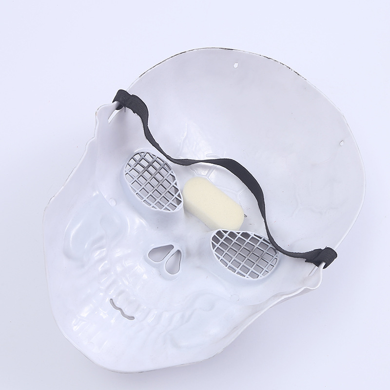 骷髅头面具万圣节鬼屋装饰恐怖摆件场地布置道具整蛊骷髅头面具详情4