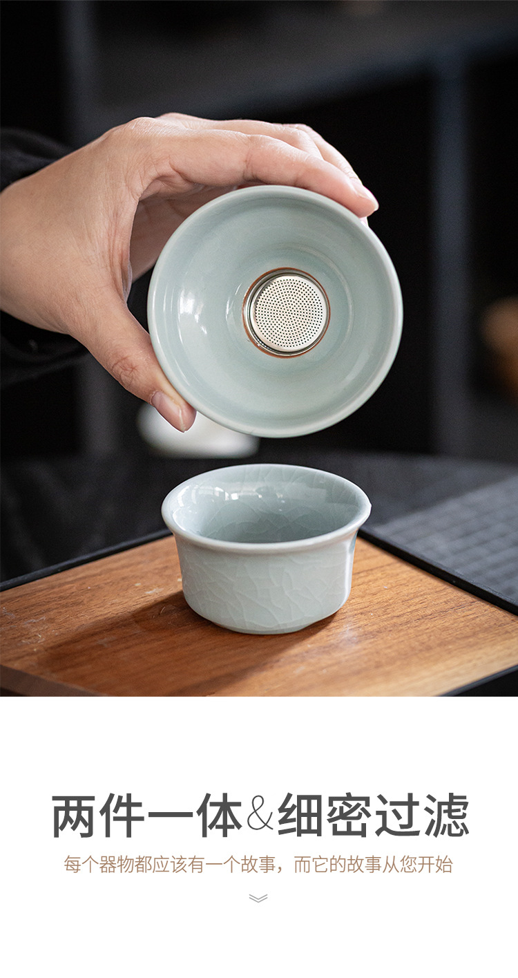 哥窑茶具活动礼品公司套装功夫盖碗茶杯一整套一件代发高档礼盒装详情21