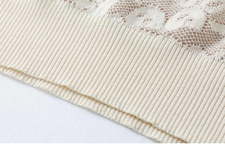 短袖女士2023新款丅t恤漂亮镂空中年妈妈冰丝针织衫上衣夏装体桖t详情16