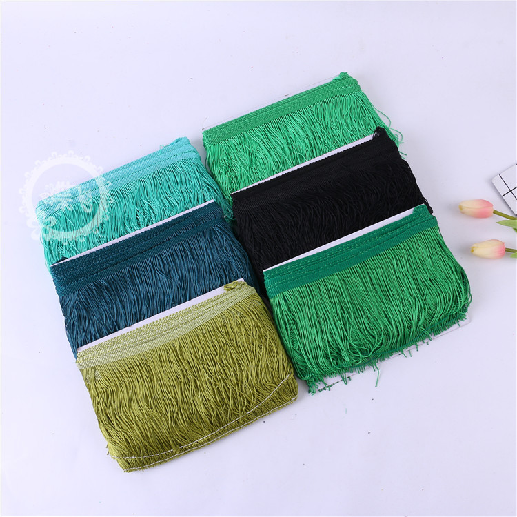 DIY stage costume accessories: Latin dance lace, tassel lace, polyester ribbon, 15CM, factory direct sales, 1 webbing pic 16