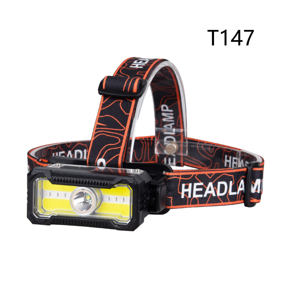 Cross-border outdoor headlamp with digital battery level display, hand-waving sensor, TYPE-C charging, fishing, night cycling and mountain climbing headlamp pic 8
