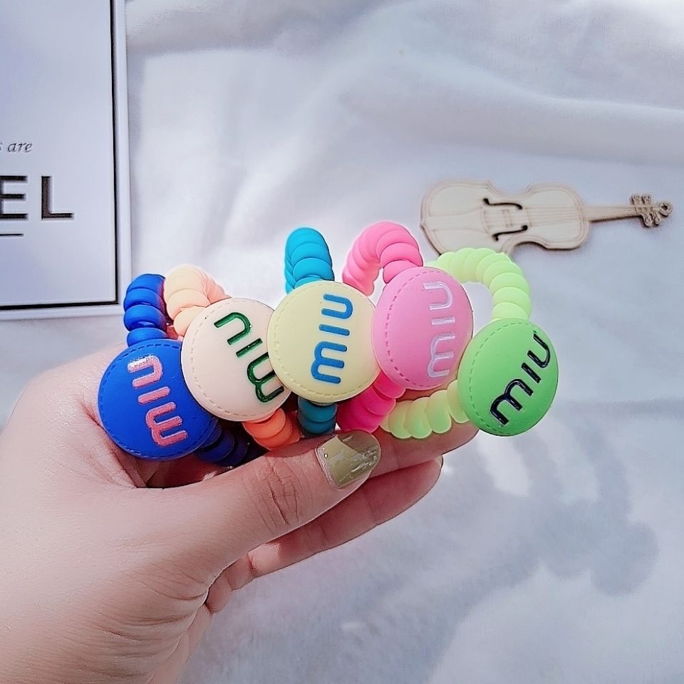 Candy miu phone lanyard, phone ring, telephone line, hair ring, hair rope, high-elasticity rubber band, hair tie, ponytail hair rope, hair accessory pic 7
