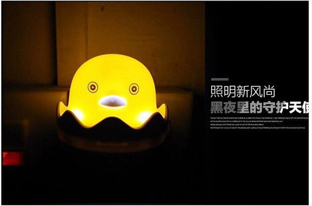 The Little Yellow Duck LED light-controlled sensor light is a novel, unique and creative smart night light for home use pic 14