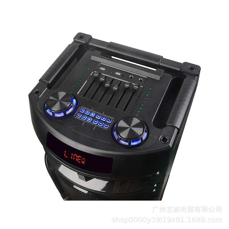 户外大功率三12寸100W重低音唱歌蓝牙派对音响炫彩音箱  MT-1213详情4