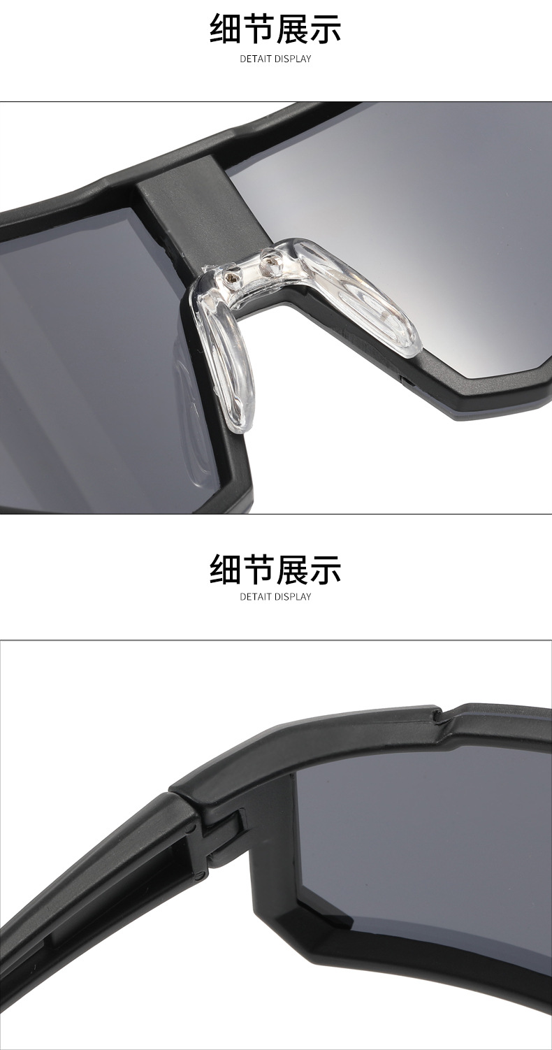 跨境时尚欧美太阳镜男女新款自行车墨镜方形户外运动骑行眼镜批发详情18